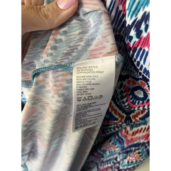 Tommy Bahama NEW Halter Prima Peacock Midi Dress Blue Island Size XL - Picture 6 of 8